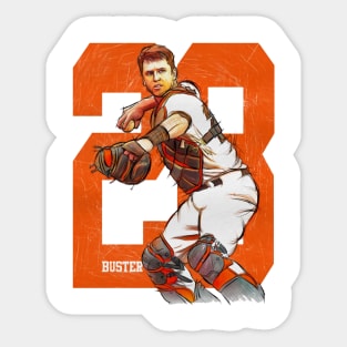 Buster Posey San Francisco Sketch Sticker